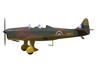 Miles M14 Magister 3D model