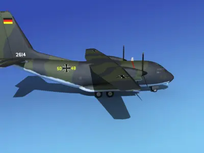 Alenia C-27A Spartan Luftwaffe 3D model