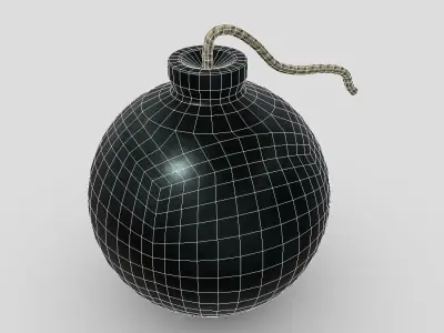 CC0 - Bomb Free low-poly 3D model