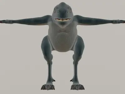 Reptile Monster Free low-poly 3D model