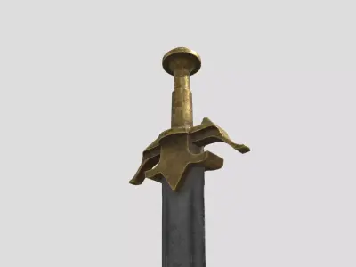 Historical Battle Weapon Low-poly 3D model