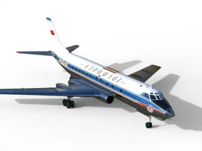 Tupolev Tu-124 3D model