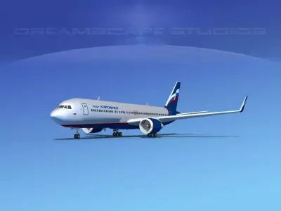 Boeing 767-300 Aeroflot 2 3D model