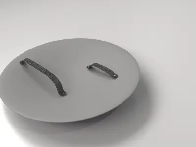 Blue Red Shield 3D model