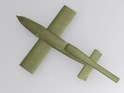 V1 Flying bomb Low-poly 3D model
