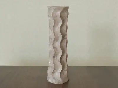 Vases Wave Free 3D model