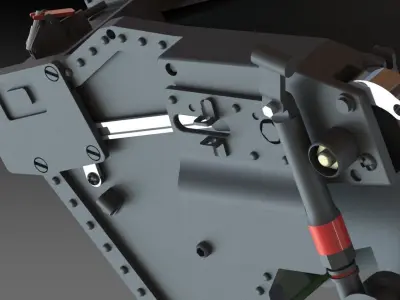 Ejection seat GRU-7a F14 seat Skymaster 3D print model