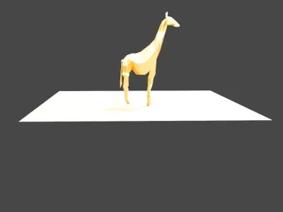 Giraffe Free low-poly 3D model