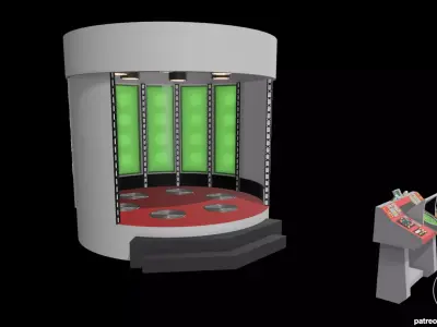 Star Trek TOS Transporter Diorama for action figures 3D print model
