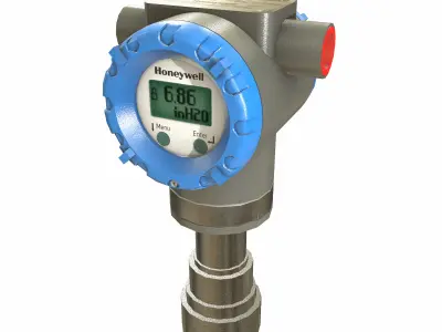 Honeywell Pressure Transmitter Low Poly Low-poly 3D model