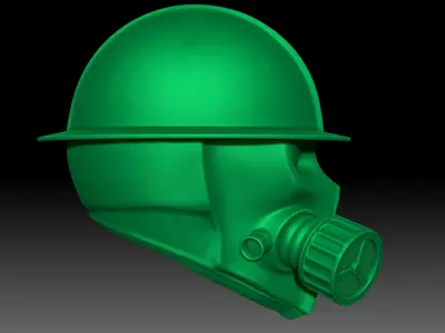 Steampunk Helmet Print Ready 3D print model