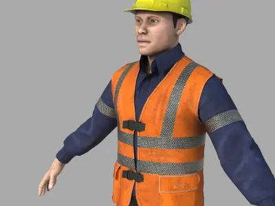 ROAD WORKER 3D model