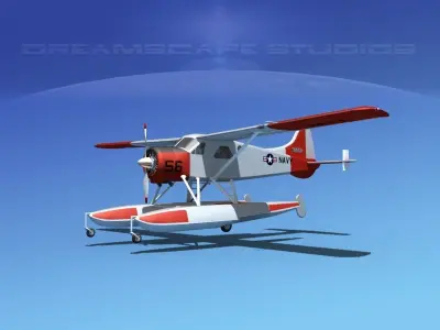 Dehavilland DHC-2 US Navy 3D model