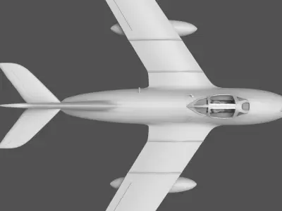 MiG-15 fighter plane 3D model