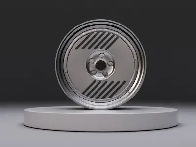 L2P wheel Low-poly 3D model