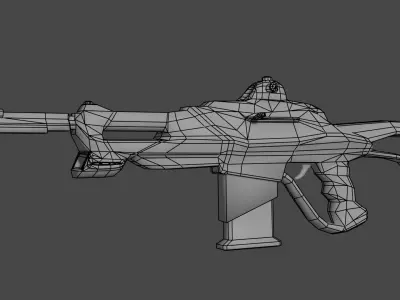 Phantom Assault Weapon Free low-poly 3D model