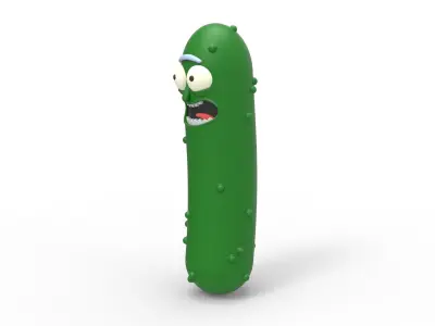 Pickle Rick 3D print model