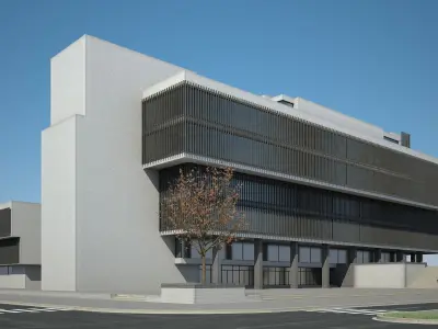 Office Building 01 3D model
