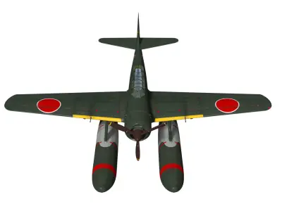 Aichi E16A zuiun  Type11 Paul 3D model