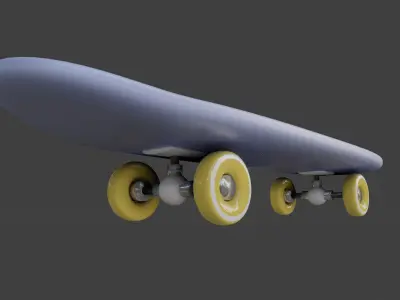 Surf Skateboard Low-poly 3D model