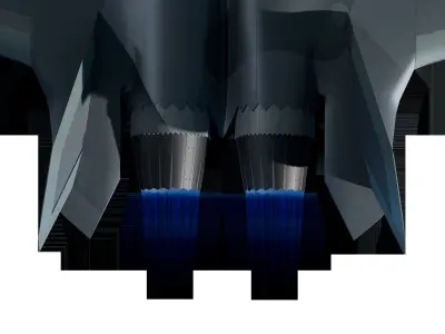 3D J-20 fighter j-20 J20 j-20 stealth fighter j-20 Weilong model 3D model