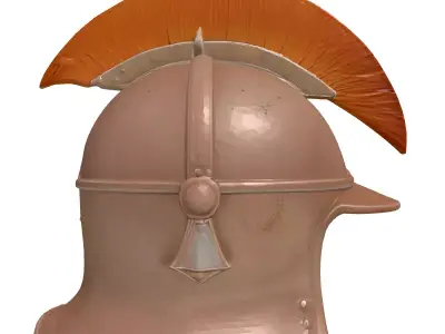 Broken Bronze Helmet 3D Model 3D model