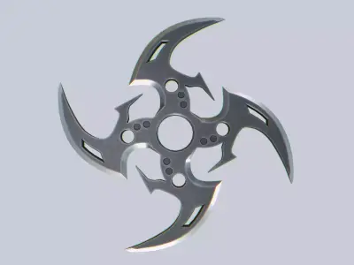 Shuriken Low-poly 3D model