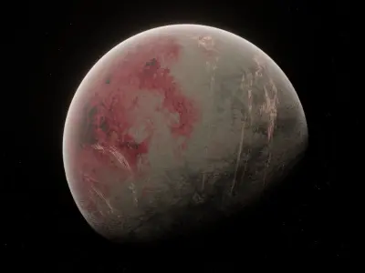 Planet Space Ready to game Low-poly 3D model 3