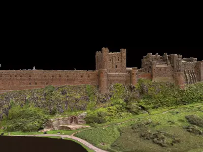 Bamburgh Castle 3D model