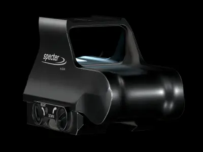 Specter Holographic Combat Optics by ELCAN Low-poly 3D model
