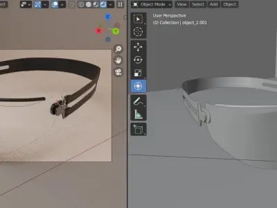 GOGGLES clear on table 3D model
