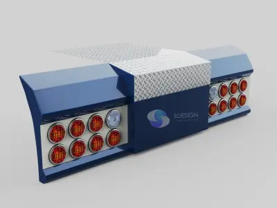 Truck backbumper 3D model