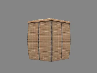 Hesco Barrier 3d Model 3D model