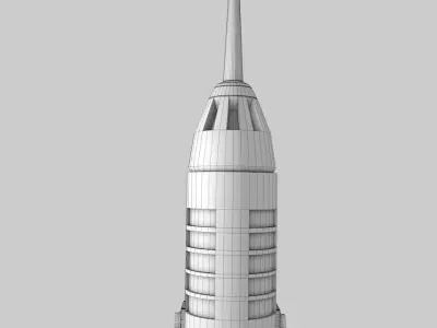 gun thundering man in black Low-poly 3D model