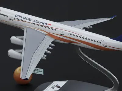 AIRBUS A340-300 SQ 50TH ANNV 2024 3D model