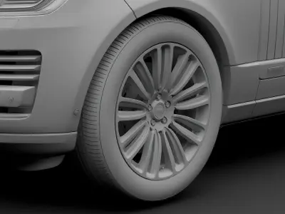 Range Rover Autobiography Hybrid 2018 wheel 3D model