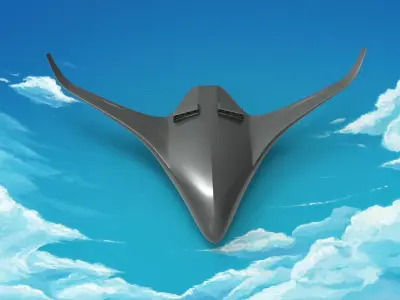 blended wing body - BWB 3D model