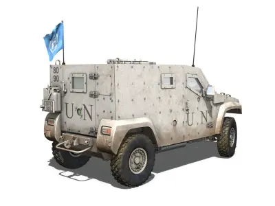Auverland Panhard PVP - United Nations 3D model