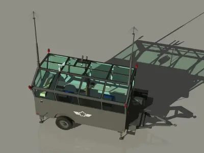 JASDF Airbase Equipment set 3D model