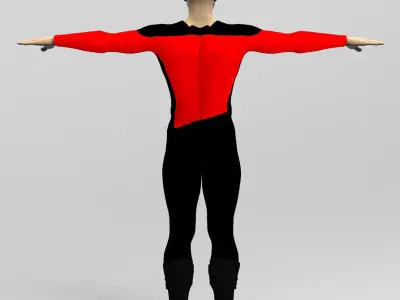 Spaceship Captain Low-poly 3D model