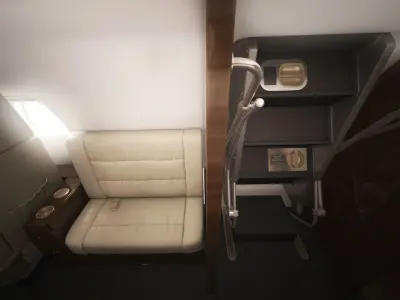 Sabreliner 60 - 65 with interior 3D model