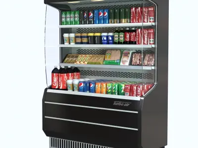 turbo air Commercial Refrigerator No-01 Low-poly 3D model