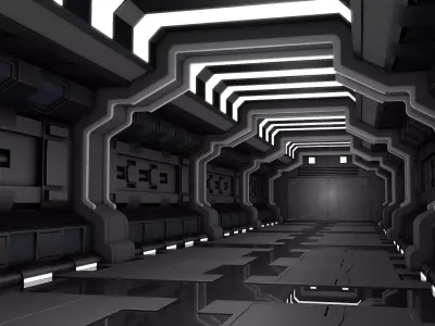 Sci Fi Corridor Room 3D model order