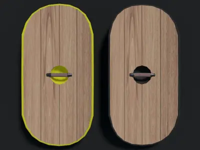 Scutum - Republican Low-poly 3D model