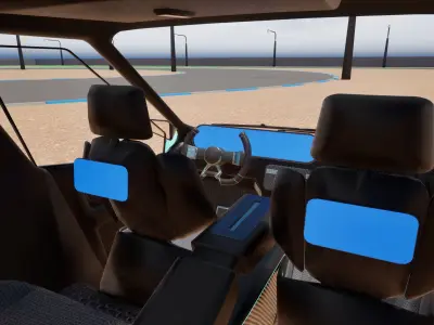 SCIFI Vehicle Optimized for Games VR  and Simulations Low-poly 3D model