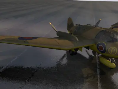 Handley Page HP-75 Manx 3D model