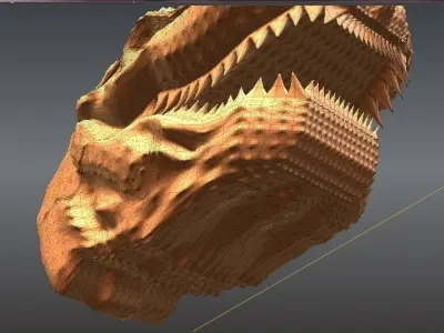 T-Rex head 3D model