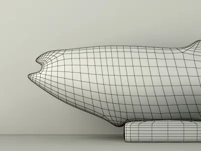 Sculpture Pottery Rainbow Trout 3D model