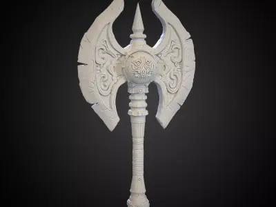Stylized Axe 02 3D model