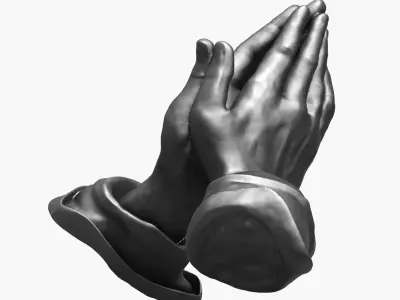 Praying hands Free 3D model